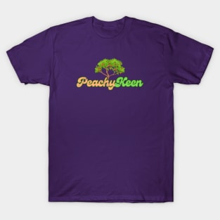 Retro 70s Slang | Peachy Keen | Groovy Vibes T-Shirt